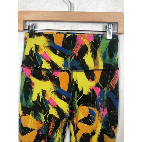 Lululemon Wunder Train High-Rise Tight 25" Undertone Black Multi Neon Women's 6 - Picture 5 of 8